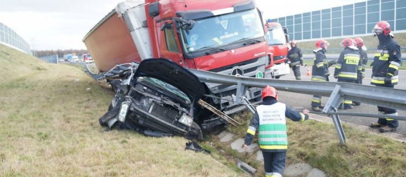 Śmiertelny wypadek na autostradzie A1 w Bytomiu