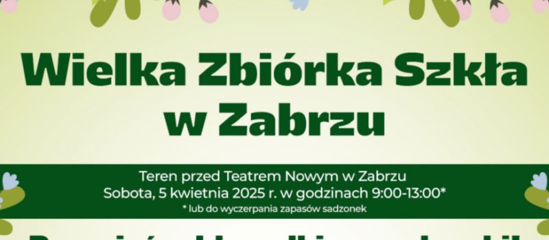 Wielka zbiórka szkła w Zabrzu