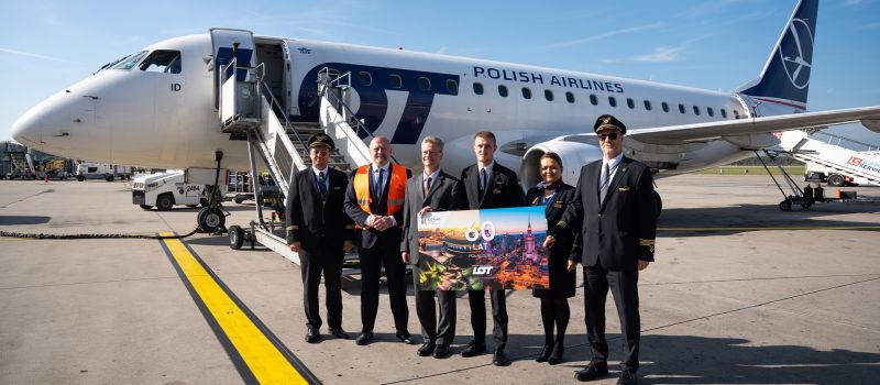 LOT od 60 lat lata z Katowice Airport