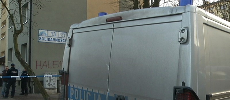 GROZIŁ WYSADZENIEM BLOKU W HALEMBIE