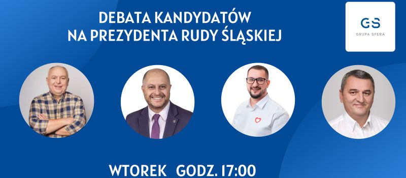 Zobacz debatę kandydatów na prezydenta Rudy Śląskiej