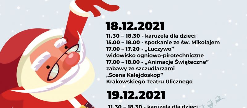 Spotkanie ze św. Mikołajem na Placu Jana Pawła II