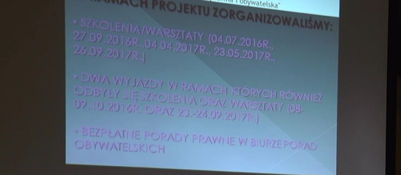 &quot;Wiem więcej, więc korzystam ze swoich praw - bezpłatna edukacja prawna i obywatelska&quot;