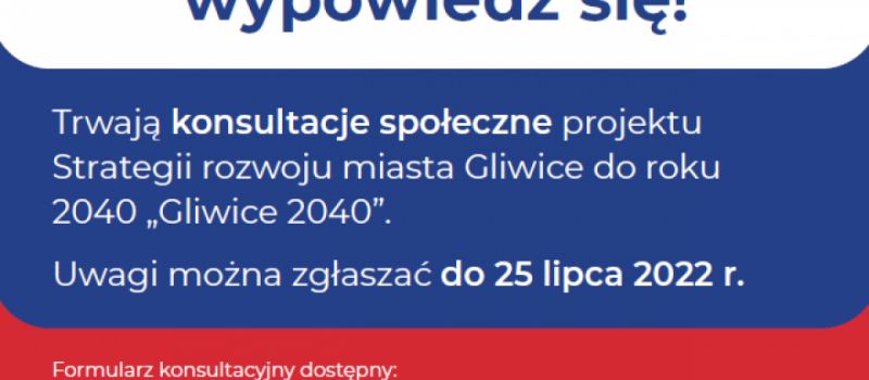 Konsultacje projektu ws. nowej strategii Gliwic