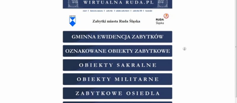 Wirtualna Ruda. Kompendium wiedzy o zabytkach